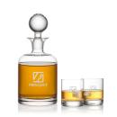 Dresden Crystal Decanter Set with Glasses