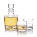Buxton Crystal Decanter Set with 2 Glasses