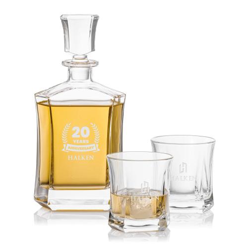 Kusak Avalon Decanter Set with Glasses Barware Gifts - Decanters - Kusak Avalon Decanter Set with Glasses