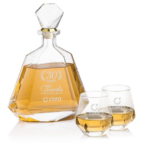 Hartsdale Crystal Decanter & Glass Set Barware Gifts - Decanters - Hartsdale Crystal Decanter & Glass Set