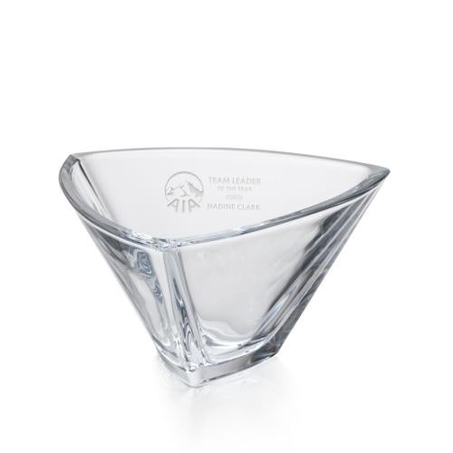 Trophies - Championship Trophies - 7 Giosetta Deep Etch Crystal Bowl