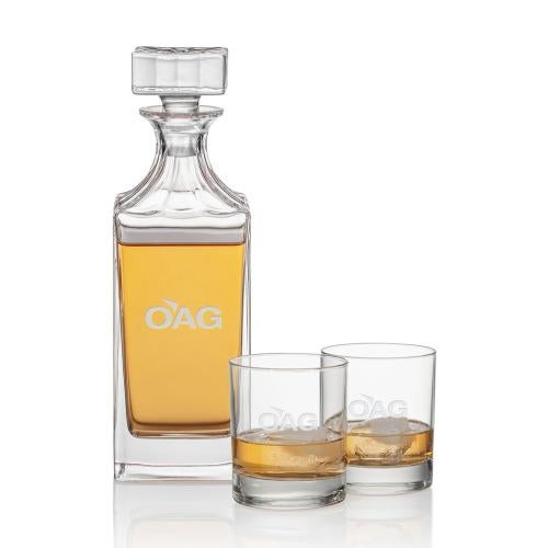 Barware Gifts - Decanters - Chelsea 30oz Decanter Set with Glasses