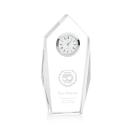 Elegant Beveled Crystal Desk Clock