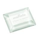 Elegant Crystal Paperweight - Deep Etch Design