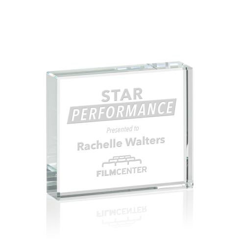 Verona Starfire Crystal Paperweight Personalized Gifts - Verona Starfire Crystal Paperweight