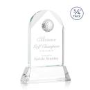 Starfire Crystal Golf Award with Optical Ball