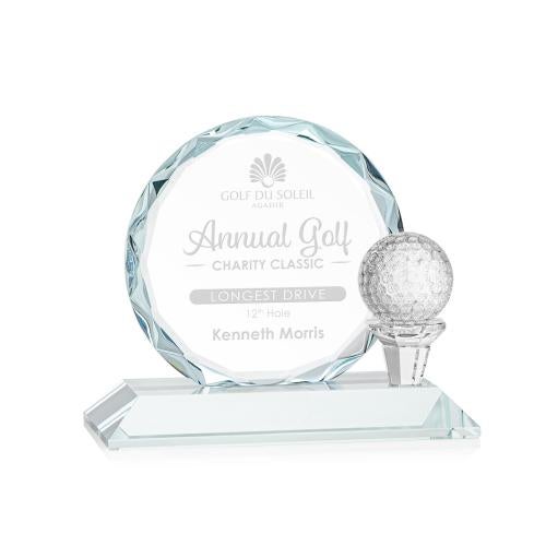 Trophies - Golf Awards and Trophies - Starfire Crystal Golf Globe Award