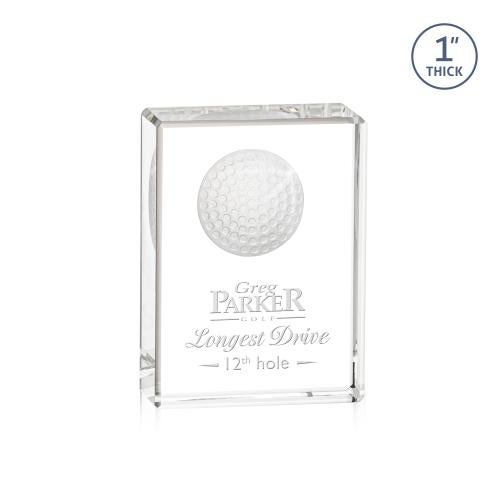 Trophies - Golf Awards and Trophies - Crystal Golf Globe Award - Elegant Recognition