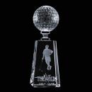 Golf Tower Crystal Award - Customizable Trophy