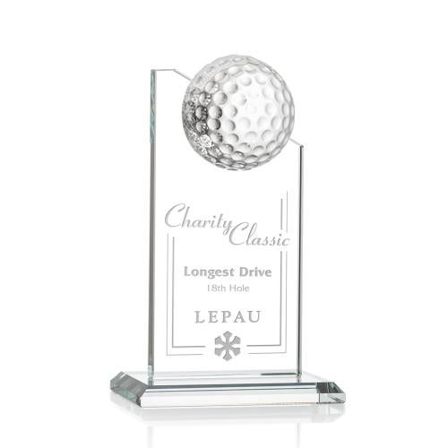 Trophies - Golf Awards and Trophies - Crystal Golf Globe Award - Ashfield Series