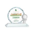 Crystal Golf Award with Customizable Globe