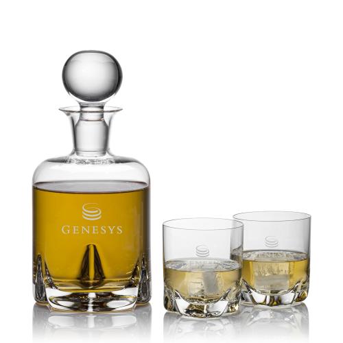 Barware Gifts - Decanters - Elegant Crystal Decanter Set with Glasses
