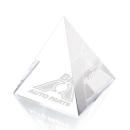 Optical Pyramid Crystal Paperweight Award