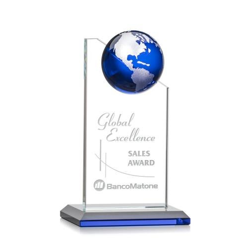 Trophies - Corporate Awards - Globe Awards - Starfire Crystal Globe Achievement Award