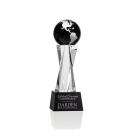 Elegant Crystal Globe Award Trophy