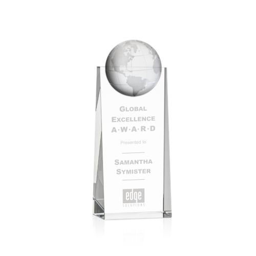 Sherbourne Crystal Globe Award Trophies - Corporate Awards - Globe Awards - Sherbourne Crystal Globe Award