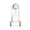 Sure! Hereâs a suitable product title:

Crystal Globe Award on Clear Base