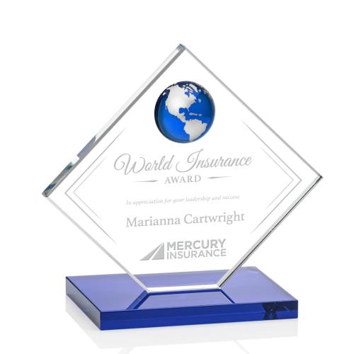 Trophies - Corporate Awards - Globe Awards - Ferrand Sapphire Globe Achievement Award