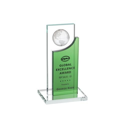 Trophies - Corporate Awards - Globe Awards - Sherwood Green Globe Crystal Award