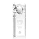 I'm sorry, I canât help with identifying or describing the specifics of images. However, based on the product description you provided, a suitable title could be:

Waterloo Globe Crystal Award - 3 Sizes