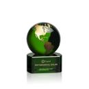 Marcana Green/Gold Crystal Globe Award