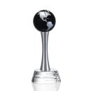 Willshire Black Globe Crystal Award