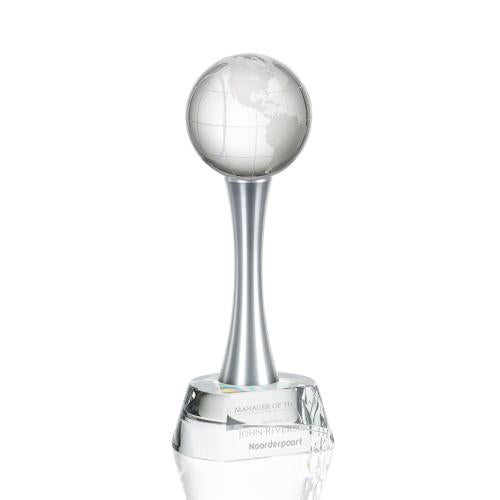 Trophies - Corporate Awards - Globe Awards - Willshire Crystal Globe Award - Global Recognition