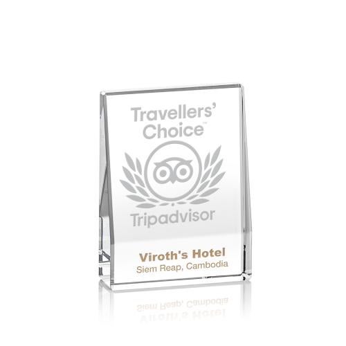 Personalized Gifts - Miranda Crystal Award - Elegant Recognition Trophy