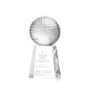 Elegant Crystal Golf Award with Customizable Base