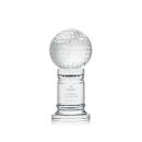 Optical Crystal Golf Award on Clover Base