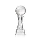 Optical Crystal Golf Ball Award on Base