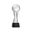 Optical Crystal Golf Ball Award on Base