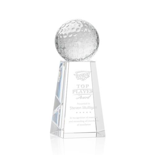 Trophies - Golf Awards and Trophies - Golf Ball Crystal Award on Novita Base