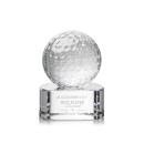 Golf Crystal Globe Award on Paragon Base