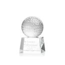 Golf Ball Crystal Award on Robson Base