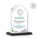 Starfire Crystal Globe Award with VividPrint