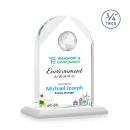 Starfire Crystal Globe Award - VividPrint Arch Design