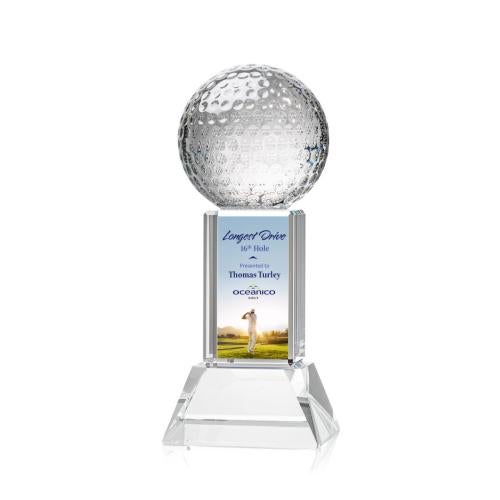 Trophies - Golf Awards and Trophies - Optical Crystal Golf Award with VividPrintâ¢