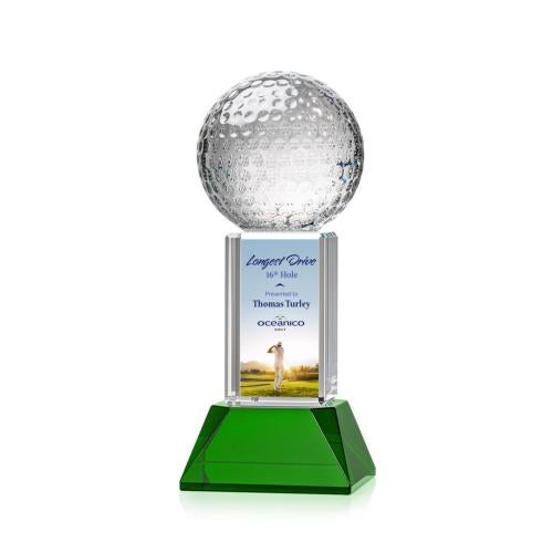 Trophies - Golf Awards and Trophies - Optical Crystal Golf Award with VividPrintâ¢ Design