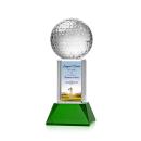 Optical Crystal Golf Award with VividPrintâ¢ Design