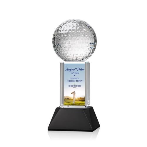 Trophies - Golf Awards and Trophies - Optical Crystal Golf Ball Award