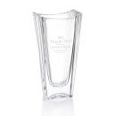 Rectangular Top Crystal Vase - Deep Etch Ready