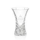 Marilla Deep-Etch Cut Crystal Vase
