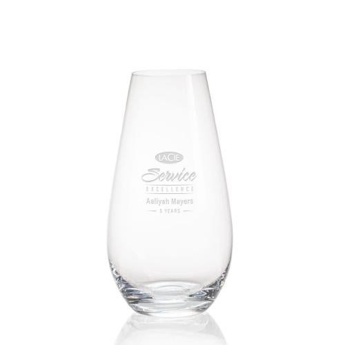 Trophies - Championship Trophies - Elegant Amerling Crystal Award Vase