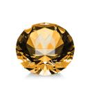 Amber Gemstone Crystal Award