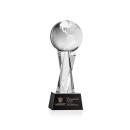 Optical Crystal Globe Award on Base