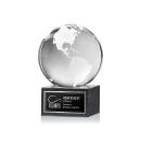 Crystal Globe Award on Marble Base