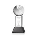 Crystal Globe Award on Black Stowe Base