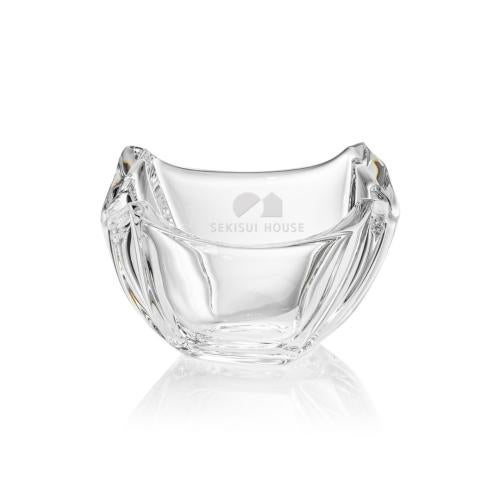 Trophies - Championship Trophies - Elegant Crystal Baranoff Bowl - Deep Etch Design