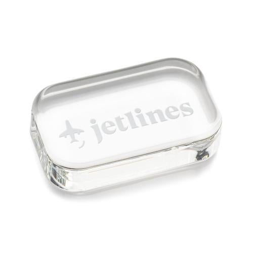 Starfire Crystal Rectangle Paperweight Personalized Gifts - Starfire Crystal Rectangle Paperweight